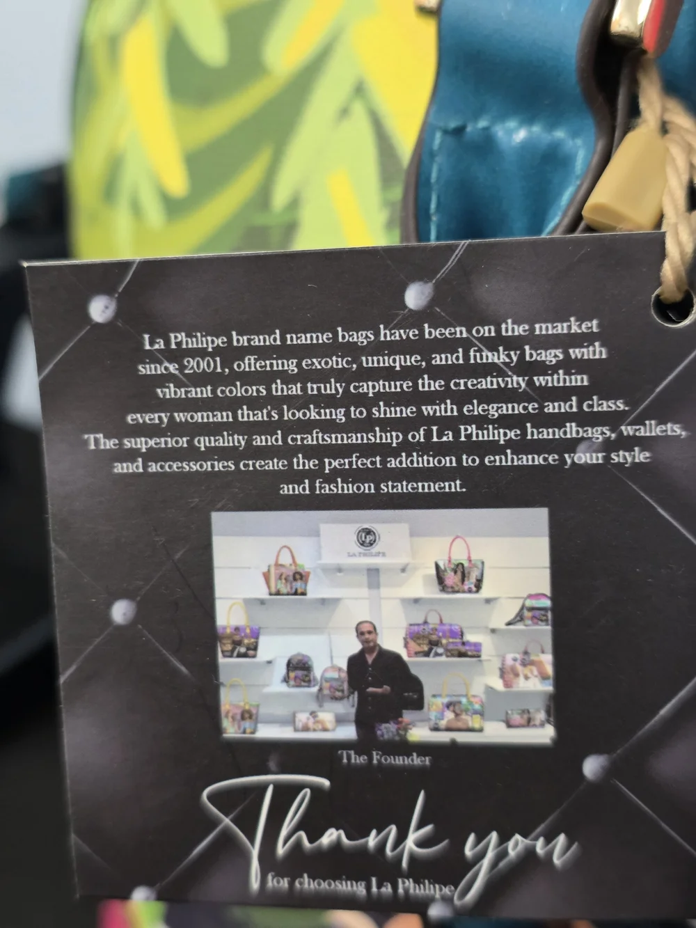 La Philipe Miami Floral Illustration Dome Satchel - Pink/Teal
